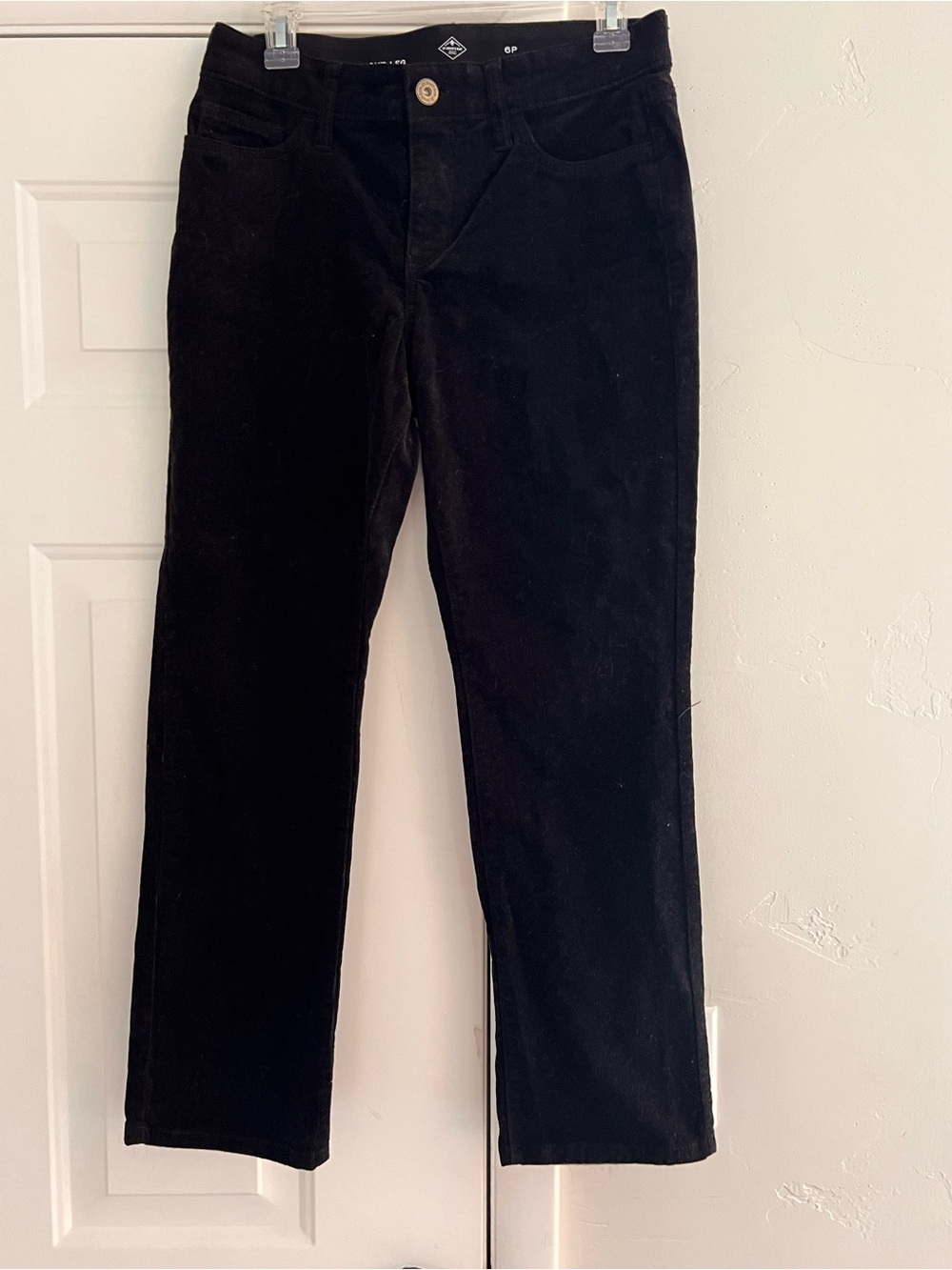 St. John's Bay Black Corduroy Straight-Leg Pants